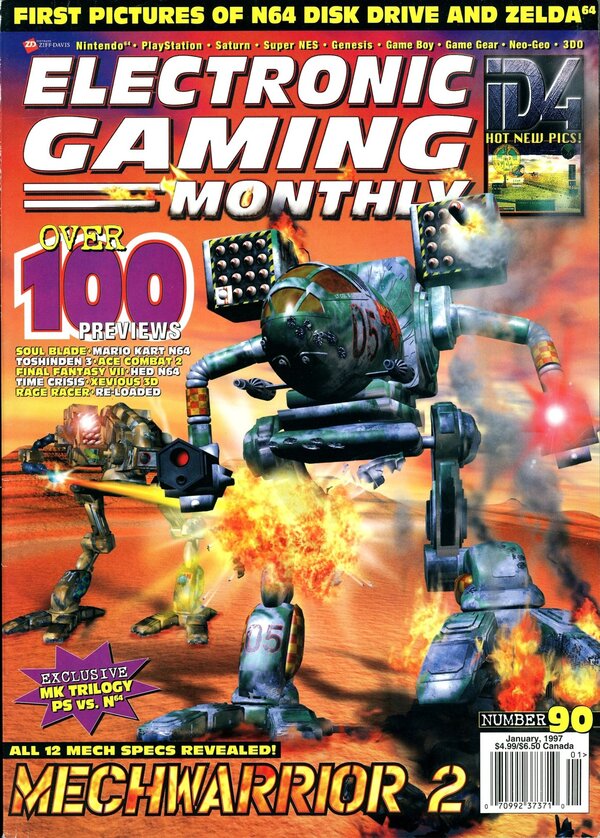 Electronic Gaming Monthly Issue 90 (January 1997) cover